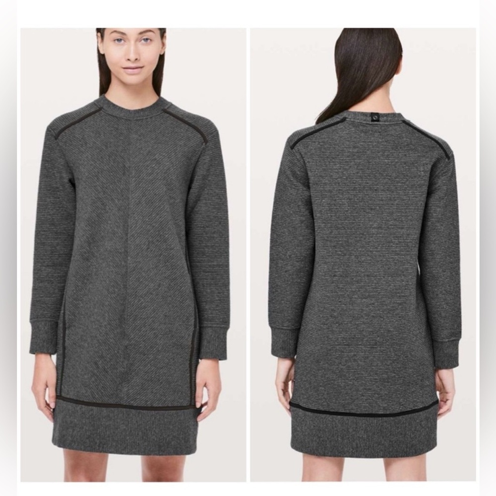 Lululemon On Repeat Dress in 
Heathered Core Dark Grey